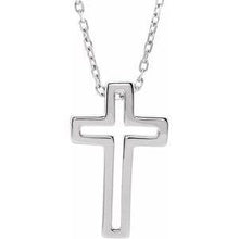Load image into Gallery viewer, Open Cross 16-18&quot; Necklace
