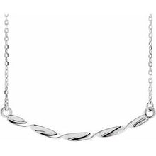 Load image into Gallery viewer, Twisted Ribbon Bar 16-18&quot; Necklace
