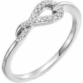 1/10 CTW Diamond Knot Ring