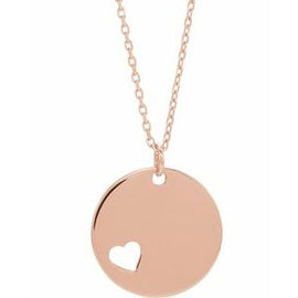 Pierced Heart Disc 16-18