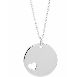 Pierced Heart Disc 16-18