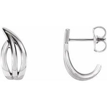 Load image into Gallery viewer, Freeform J-Hoop Earrings
