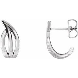 Freeform J-Hoop Earrings