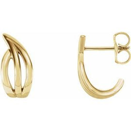 Freeform J-Hoop Earrings