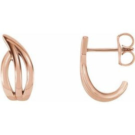 Freeform J-Hoop Earrings