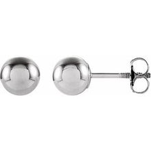 Load image into Gallery viewer, 14K White 3 mm Ball Stud Earrings
