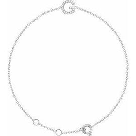 1/10 CTW Diamond Initial A 6-7