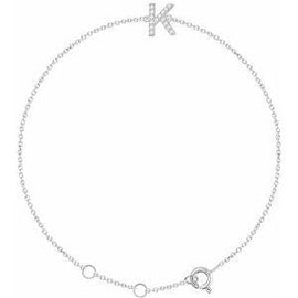 1/10 CTW Diamond Initial A 6-7