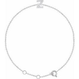 1/10 CTW Diamond Initial A 6-7