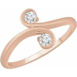 1/5 CTW Diamond Two-Stone Ring