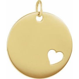 Pierced Heart Disc 16-18