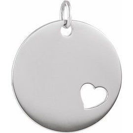 Pierced Heart Disc 16-18