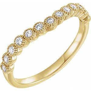 1/5 CTW Diamond Contour Band