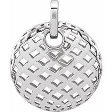 Load image into Gallery viewer, Pierced Circle Pendant with Bead Blast Finish
