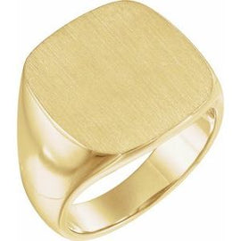 18x18 mm Square Signet Ring