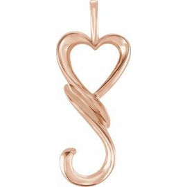 32.5x12.75 mm Heart Pendant