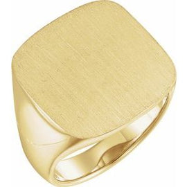 18x18 mm Square Signet Ring