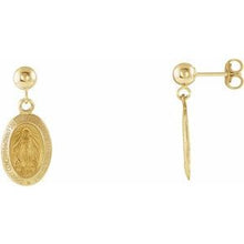 Load image into Gallery viewer, 12x9 mm Miraculous Dangle Earring
