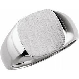 18x18 mm Square Signet Ring