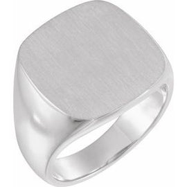 18x18 mm Square Signet Ring