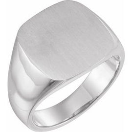 18x18 mm Square Signet Ring
