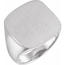 18x18 mm Square Signet Ring
