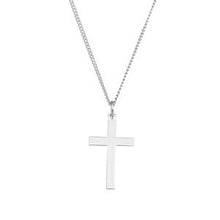 Load image into Gallery viewer, 25x16 mm Cross 18&quot; Necklace
