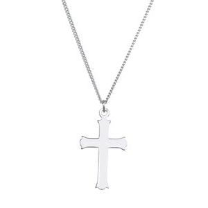 Sterling Silver 27x18 mm Cross 18