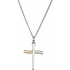 Gold-Plated Nail Cross 24