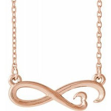 Load image into Gallery viewer, Infinity-Inspired Heart 16-18&quot; Necklace
