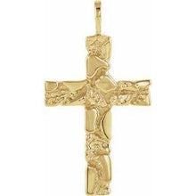 Load image into Gallery viewer, 27x18 mm Nugget Cross Pendant
