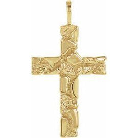 27x18 mm Nugget Cross Pendant
