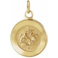 Load image into Gallery viewer, 15 mm Round Baptismal Pendant Medal
