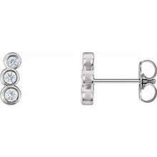 Load image into Gallery viewer, 1/6 CTW Diamond Petite Ear Climbers

