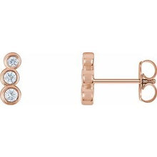 Load image into Gallery viewer, 1/6 CTW Diamond Petite Ear Climbers
