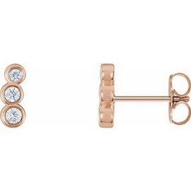 1/6 CTW Diamond Petite Ear Climbers