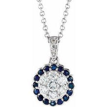 Load image into Gallery viewer, Ruby &amp; 1/3 CTW Diamond Necklace
