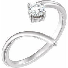 Load image into Gallery viewer, 1/4 CTW Diamond Negative Space Ring
