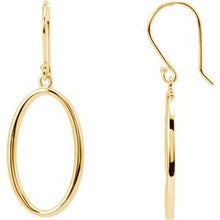 Load image into Gallery viewer, 35.25x13.25 mm Oval Dangle Earrings
