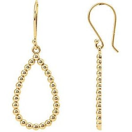 35.75x13.5 mm Beaded Teardrop Earrings