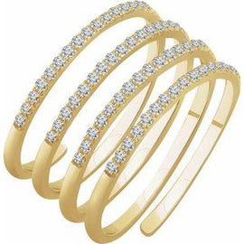 1/2 CTW Diamond Spiral Ring
