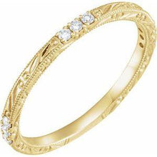 Load image into Gallery viewer, 1/10 CTW Diamond Anniversary Band
