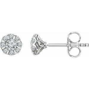 3/8 CTW Diamond Stud Earrings