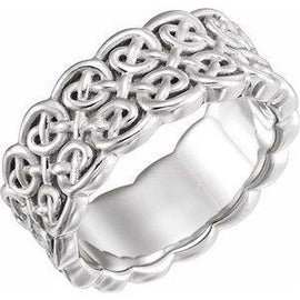 8 mm Celtic-Inspired Band