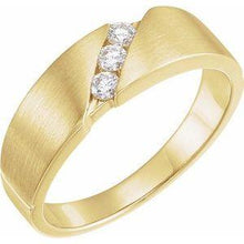 Load image into Gallery viewer, 1/5 CTW Diamond 3-Stone Band
