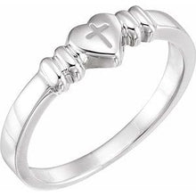 Load image into Gallery viewer, Heart &amp; Cross Chastity Ring
