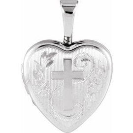 Heart Locket with Cross