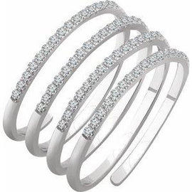 1/2 CTW Diamond Spiral Ring