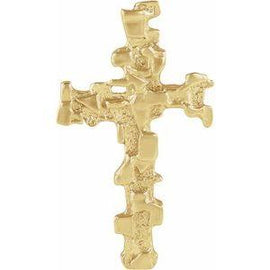 38x22 mm Nugget Cross Pendant