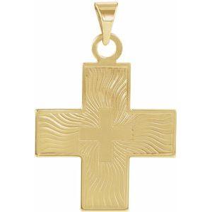 15.5x14 mm Greek Cross Pendant